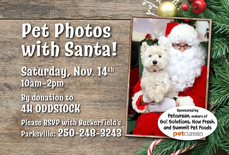 Parksville Pet Photos with Santa