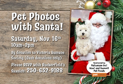 Saanich Pet Photos with Santa