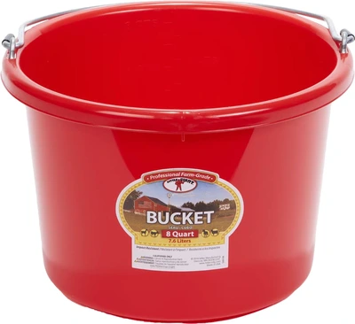 Duraflex Bucket 8qt Red