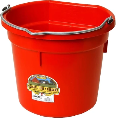 Miller Flatback Bucket 20qt Red