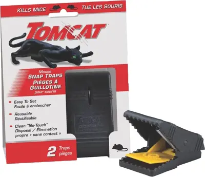 Tomcat Mouse Snap Traps 2pk