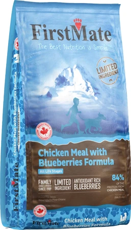 FirstMate Limited Ingredient Chicken Meal With Blueberries Dog Food 25lb