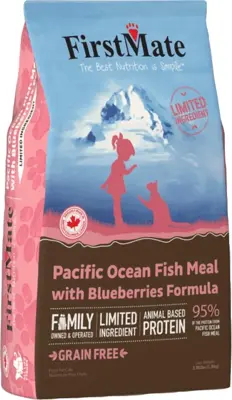 FirstMate Pacific Ocean Fish With Blueberries Formula Cat Food 3.96lb