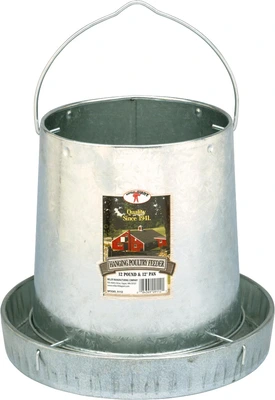 Little Giant 30lb Galvanized Hanging Poultry Feeder