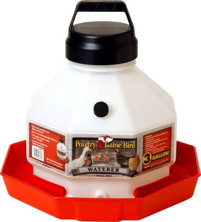 Little Giant 3 Gallon Plastic Poultry Fountain