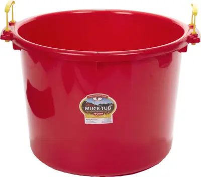 Little Giant Muck Tub 70 Quart Red