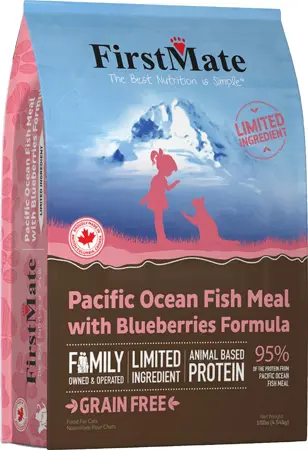 FirstMate Pacific Ocean Fish With Blueberries Formula Cat Food 10lb