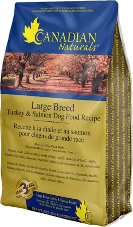 Canadian Naturals Large Breed Turkey & Salmon Dog Food 30lb