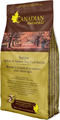 Canadian Naturals Senior Turkey & Salmon Dog Food 30lb