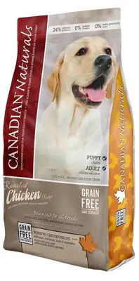 Canadian Naturals Grain Free Roasted Chicken Dog Food 25lb