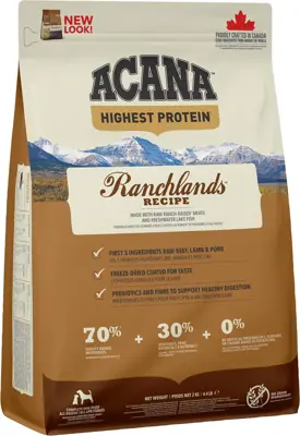 Acana Highest Protein Ranchlands Recipe Dog Food 2kg