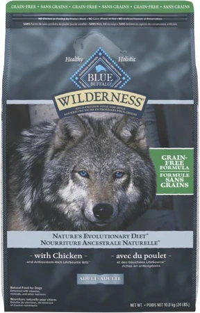 Blue Wilderness Grain-Free Adult Chicken Recipe Dog Food 24lb