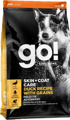 Go! Skin+Coat Care Duck With Grains Dog Food 22lb