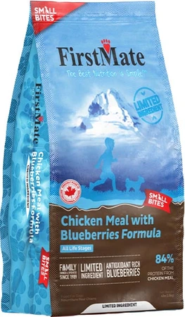 FirstMate Limited Ingredient Chicken With Blueberries Small Bites Dog Food 4lb