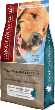 Canadian Naturals Chicken & Brown Rice Dog Food 30lb