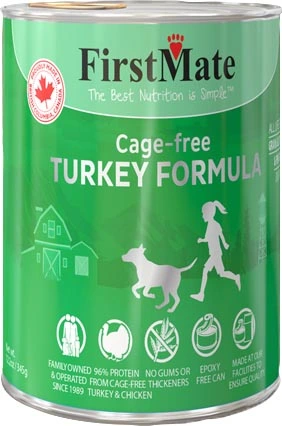 FirstMate Limited Ingredient Cage Free Turkey Formula Dog Food 12.2oz