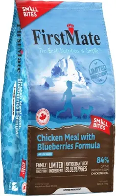 FirstMate Limited Ingredient Chicken With Blueberries Small Bites Dog Food 12lb