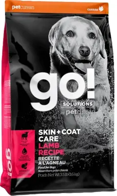 Go! Skin+Coat Care Lamb Recipe With Grains Dog Food 22lb