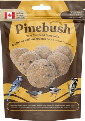 Pinebush Wild Bird Seed Suet Balls 6pk