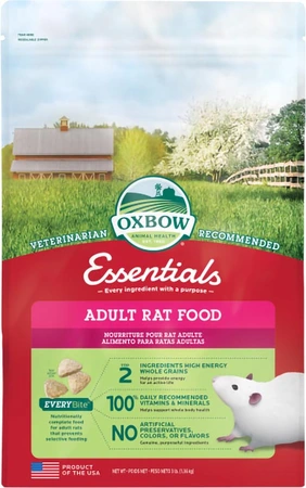 Oxbow Essentials Adult Rat Food 3lb