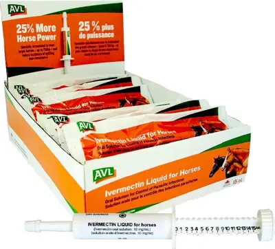 Alberta Vet Labs Ivermectin Liquid For Horses With Syringe 15ml