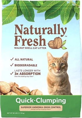 Naturally Fresh Walnut Shell Quick Clumping Litter 26lb