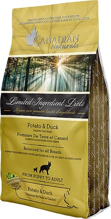 Canadian Naturals Grain Free Duck & Potato Dog Food 25lb