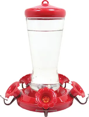 Pinebush Glass Hummingbird Feeder