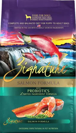 Zignature Salmon With Probiotics Dog Food 25lb