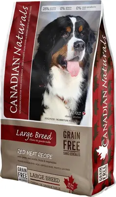 Canadian Naturals Grain Free Large Breed Red Meat Dog Food 28lb