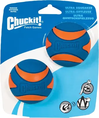 Chuckit! Ultra Squeaker Ball Medium 2pk