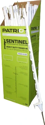 Patriot Sentinel Plastic Step-In Post White