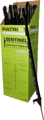 Patriot Sentinel Plastic Step-In Post Black