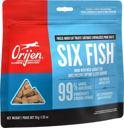 Orijen Freeze Dried Six Fish Cat Treat 35g