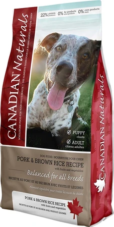 Canadian Naturals Pork & Brown Rice Dog Food 30lb