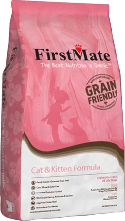 FirstMate Grain Friendly Cat & Kitten Formula Cat Food 13.2lb