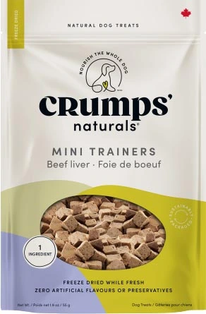 Crumps' Naturals Mini Trainers Beef Liver Dog Treat 55g