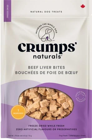 Crumps' Naturals Beef Liver Bites Dog Treat 72g