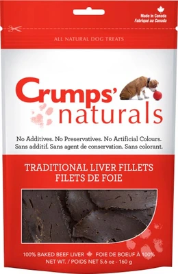 Crumps' Naturals Traditional Liver Fillets Dog Treat 192g