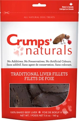 Crumps' Naturals Traditional Liver Fillets Dog Treat 330g