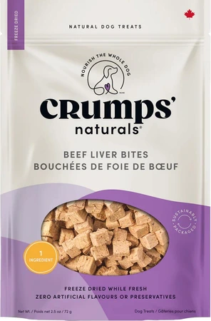 Crumps' Naturals Beef Liver Bites Dog Treat 155g