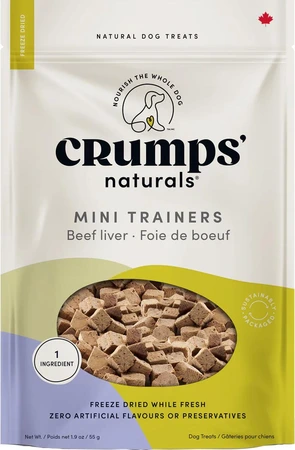 Crumps' Naturals Mini Trainers Beef Liver Dog Treat 126g