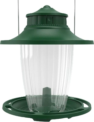 More Birds Big Lantern Bird Feeder Green