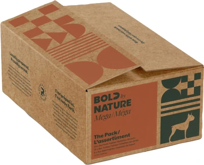 Bold By Nature Chicken Free Mega Variety Patties Pack Dog Food 24lb