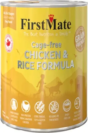 FirstMate Grain Friendly Chicken & Rice Formula Dog Food 12.2oz