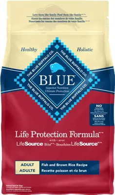 Blue Life Protection Formula Fish & Brown Rice Recipe Dog Food 26lb