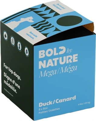 Bold By Nature Mega Duck Patties Dog Food 4 lb