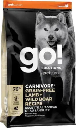 Go! Carnivore Grain Free Lamb+Wild Boar Dog Food 22lb