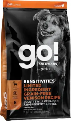 Go! Sensitivities Limited Ingredient Grain Free Venison Dog Food 22lb