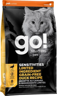 Go! Sensitivities Limited Ingredient Grain Free Duck Cat Food 16lb